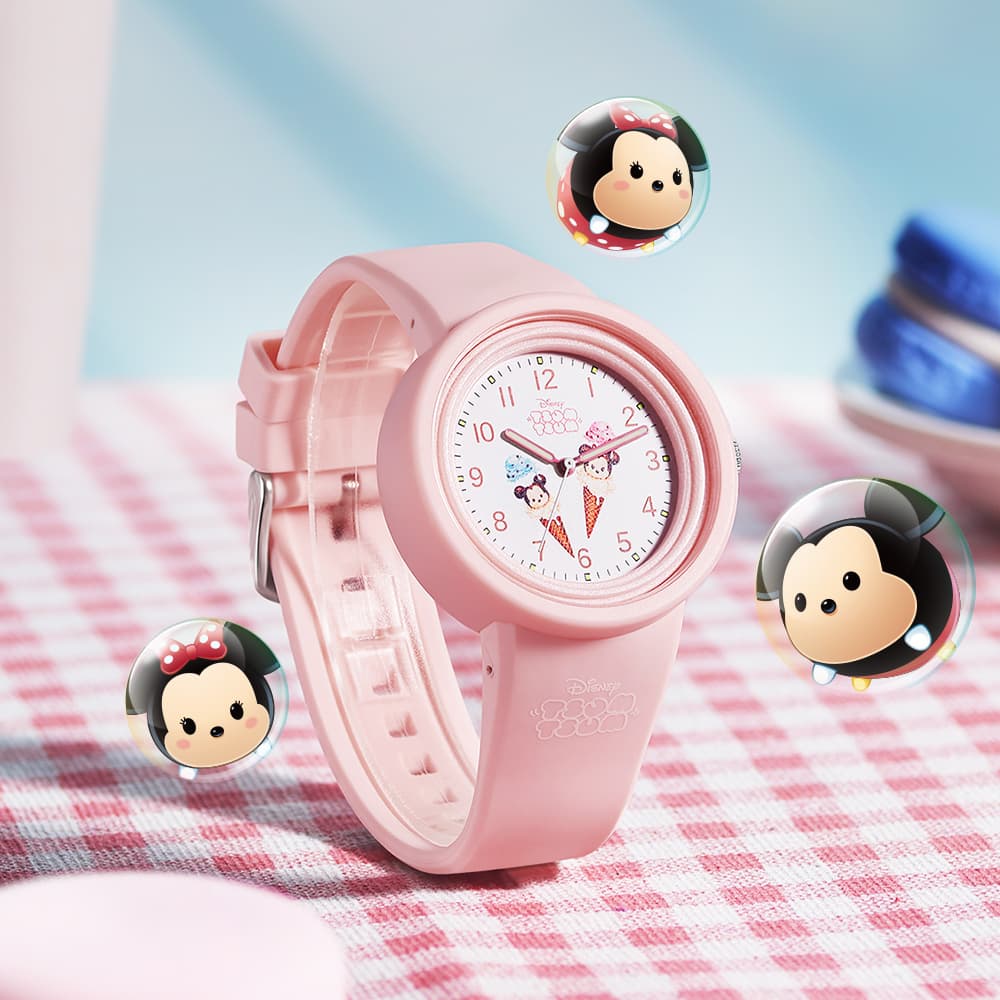 Часы Disney Pine Кварцевый механизм Часы Женские Белый Циферблат - изображение 1