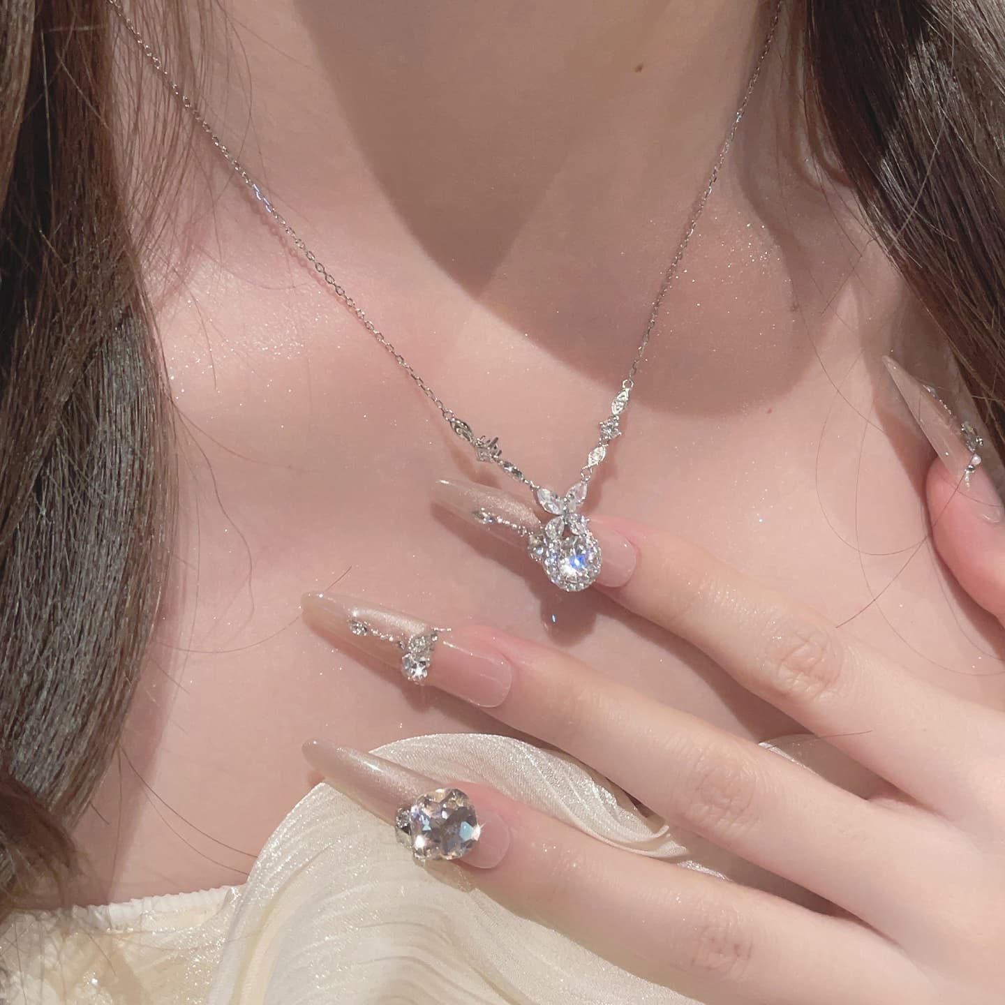 Ожерелье Диснеевские принцессы Циркон Brass Necklaces Женские - изображение 3
