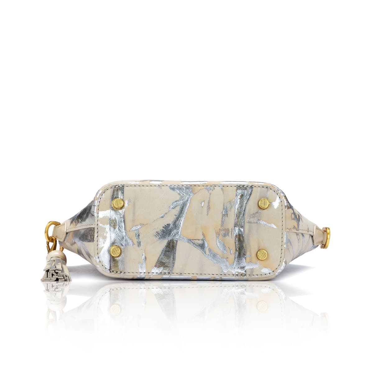 Сумка Roberta Di Camerino Shell Bag Gold Gray Silver - изображение 7