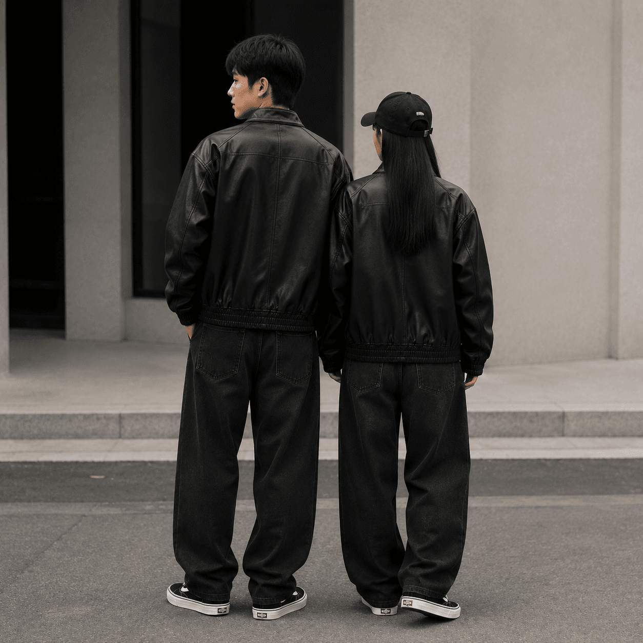 Кожаная куртки dickies Черный мужской Кожаные куртки - изображение 5