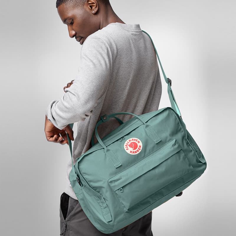 Fjallraven Kanken 30L Рюкзак для альпинистских приключений внешняя сумка виниловый морозно-зеленый унисекс - изображение 5