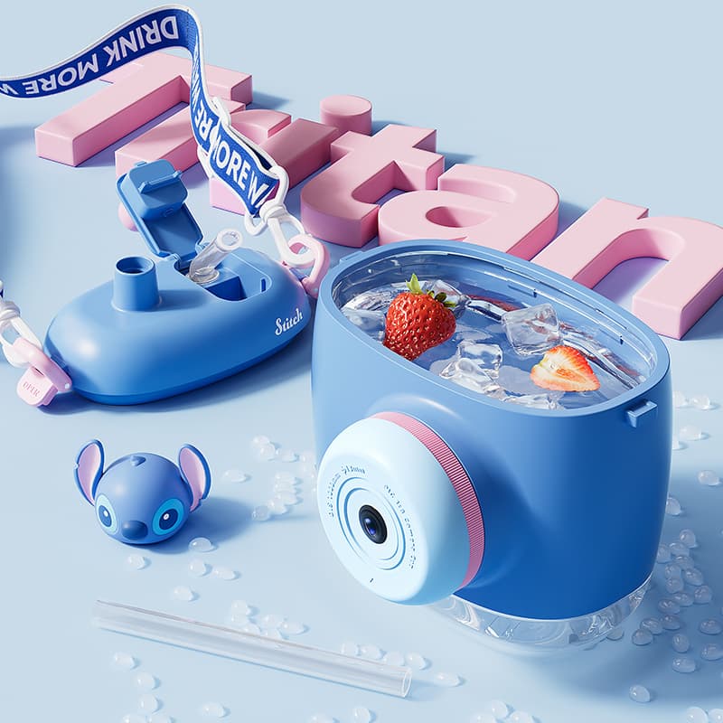 Disney Stitch Зверополис Летняя Пластиковая Водяная Чашка 650 мл - изображение 2