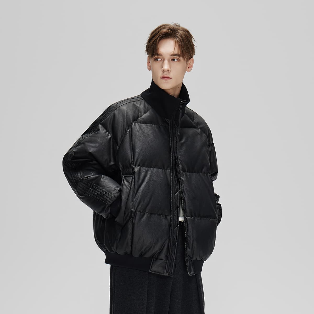 Зимняя куртка COKEIN FW24 Пуховик Унисекс Черный - изображение 4