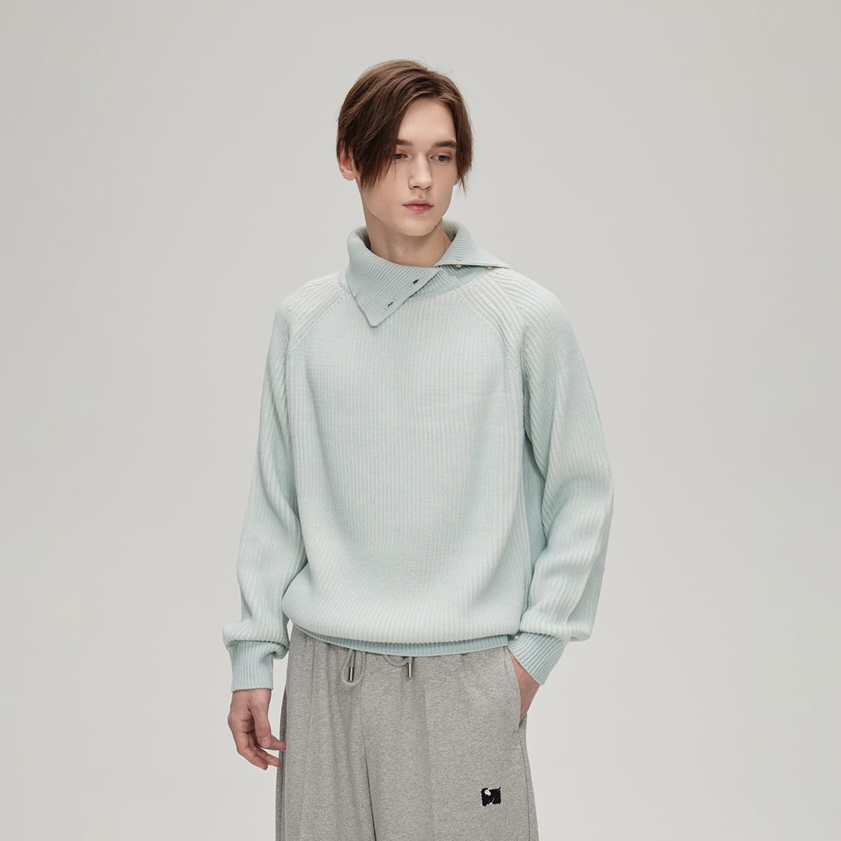 Кофта COKEIN FW24 Свитер Унисекс Синий - изображение 3