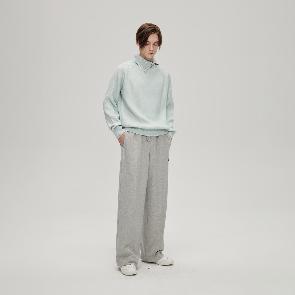 Кофта COKEIN FW24 Свитер Унисекс Синий - изображение 7