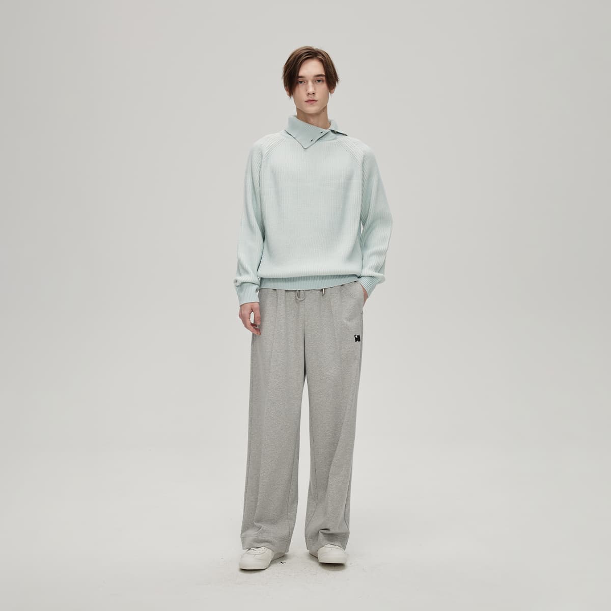 Кофта COKEIN FW24 Свитер Унисекс Синий - изображение 9