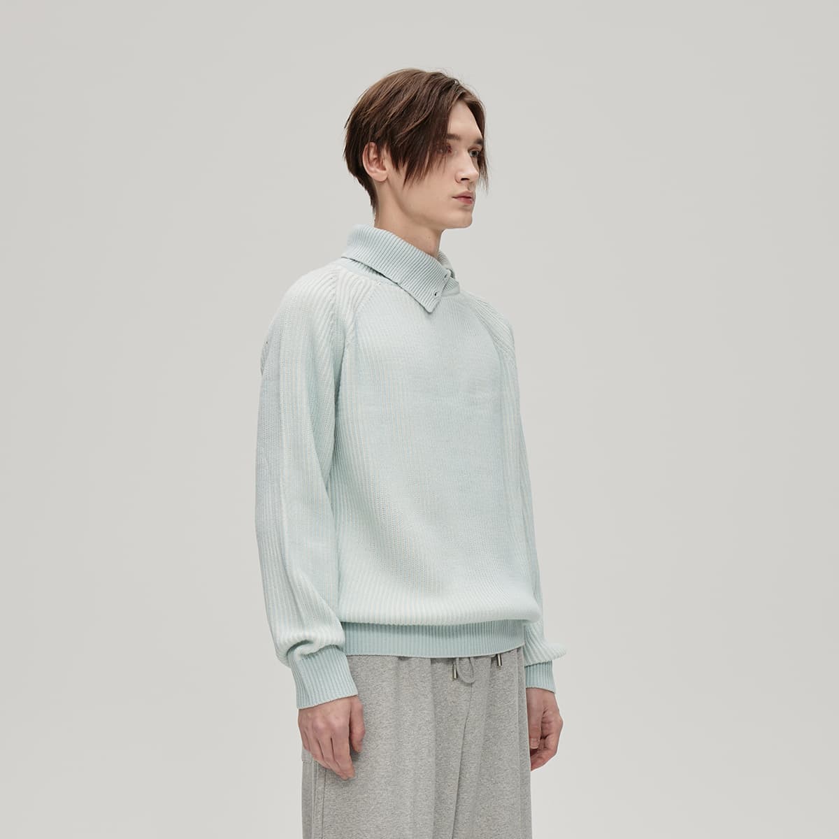 Кофта COKEIN FW24 Свитер Унисекс Синий - изображение 4