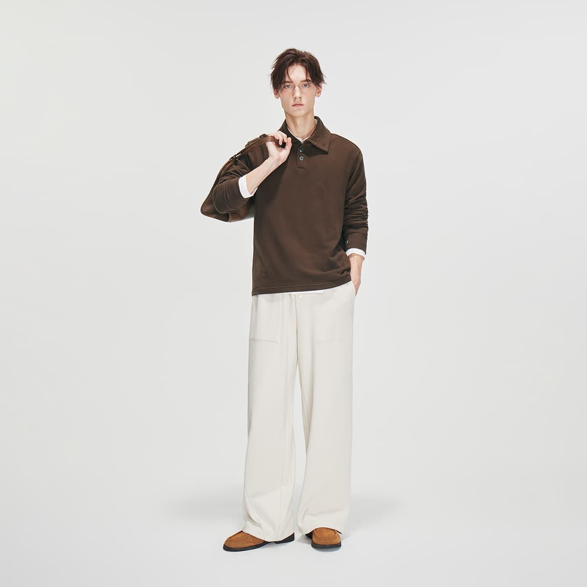 Штаны COKEIN FW25 Вязаные тренировочные брюки мужские - изображение 8