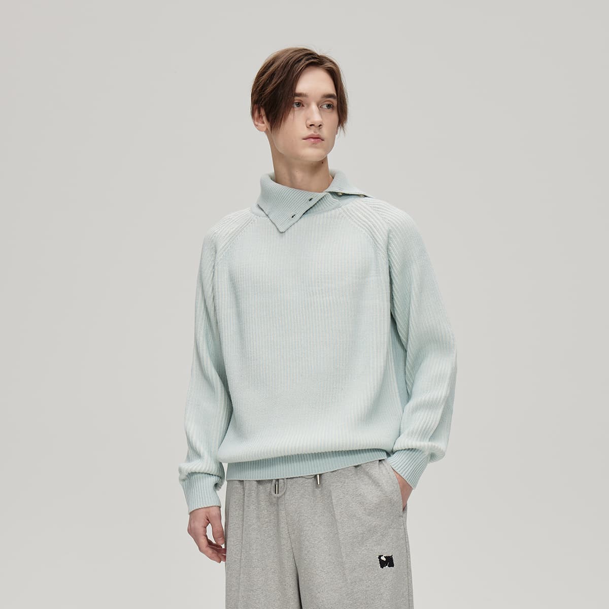 Кофта COKEIN FW24 Свитер Унисекс Синий - изображение 8