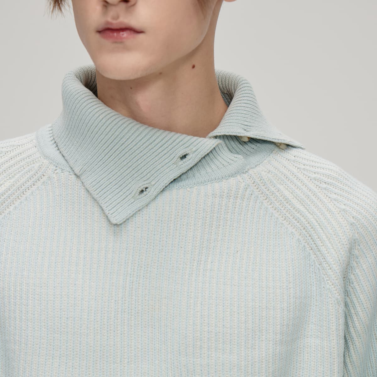 Кофта COKEIN FW24 Свитер Унисекс Синий - изображение 6