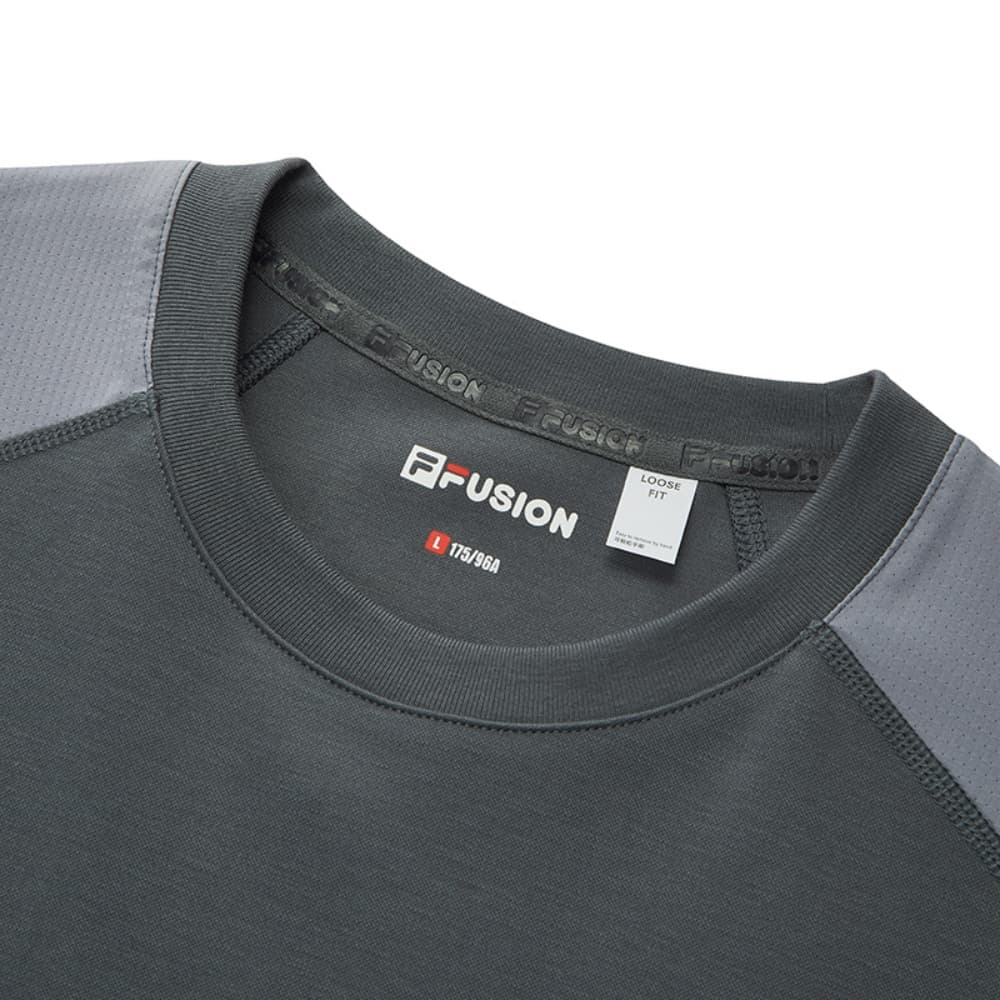 Футболка FILA FUSION URBAN TECH T Рубашка Мужская Тихий Серый - изображение 3