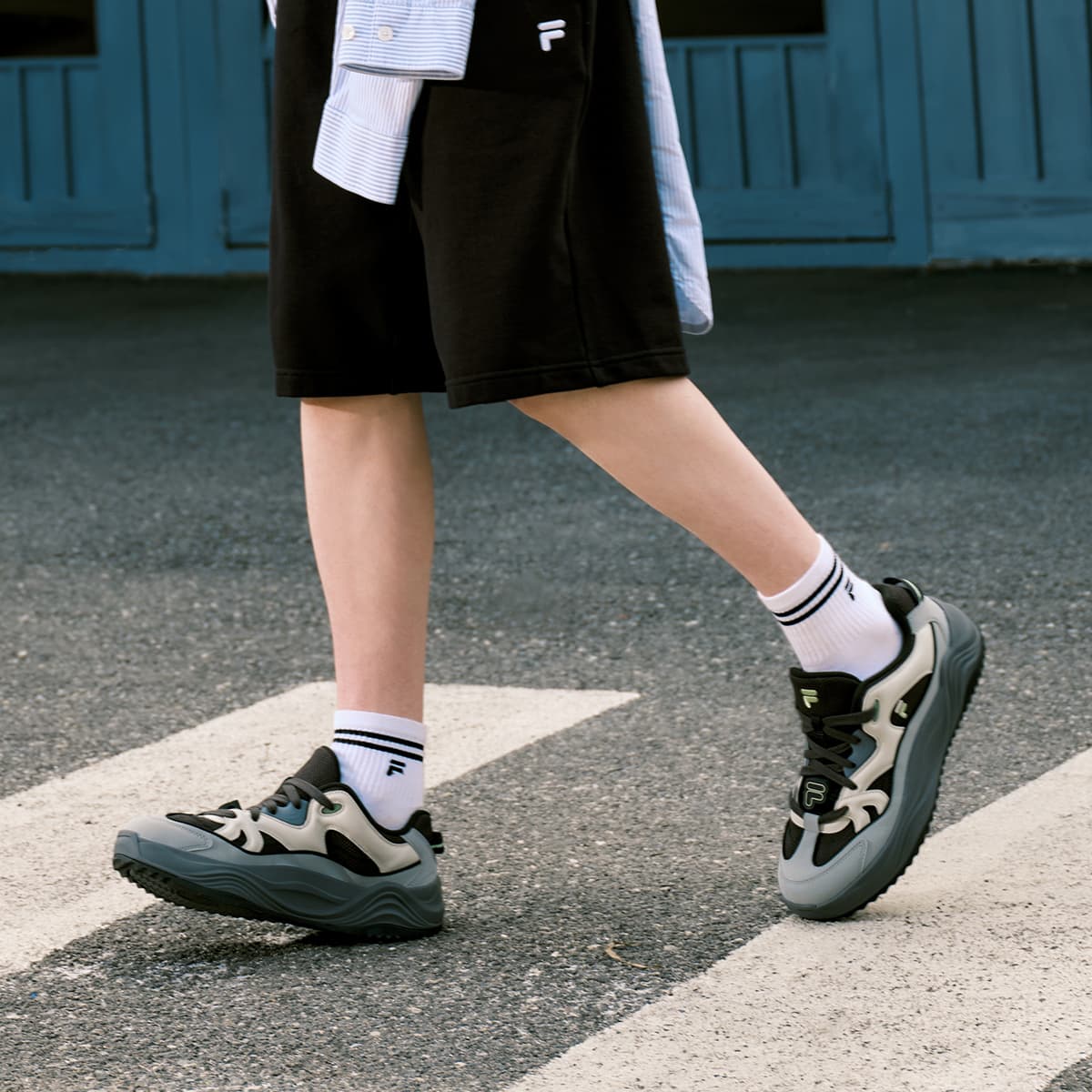 Кроссовки FILA FUSION TARANTO Melody Shoes Низкие Кроссовки для Скейтбординга Мужские Пират Черный Натуральный Серый - изображение 7
