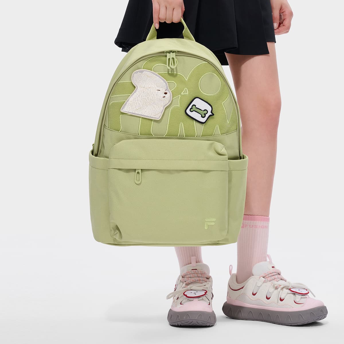 Рюкзак FILA FUSION FILA X MOONGE Ткань Рюкзак Обычный (стандартный) Унисекс Горный зеленый - изображение 5