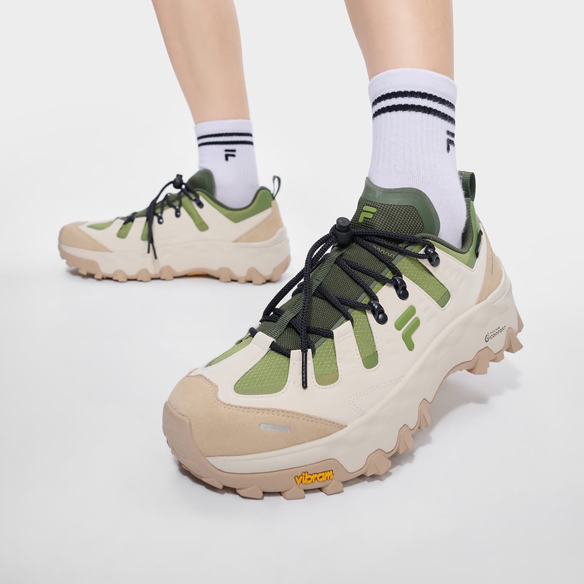 Кроссовки FILA FUSION COMO Z Текстиль Синтетическая кожа Противоскользящий Устойчивый к истиранию Дышащий Низкий топ с поддержкой - изображение 7