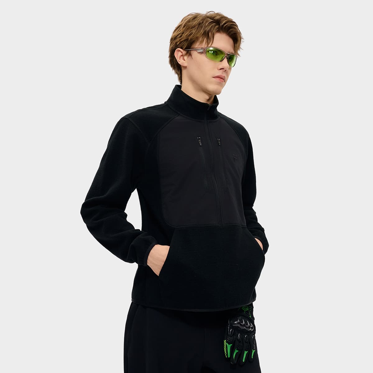 Худи FILA FUSION URBAN TECH Толстовка Мужской Черный - изображение 4
