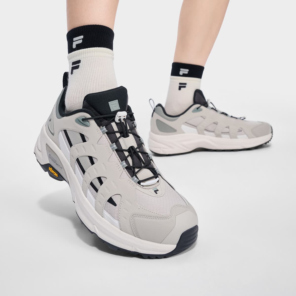 Кроссовки FILA FUSION COMO X 2,0 Повседневная обувь Пемза Коричневый Ароматизированный Снег Мужской - изображение 8