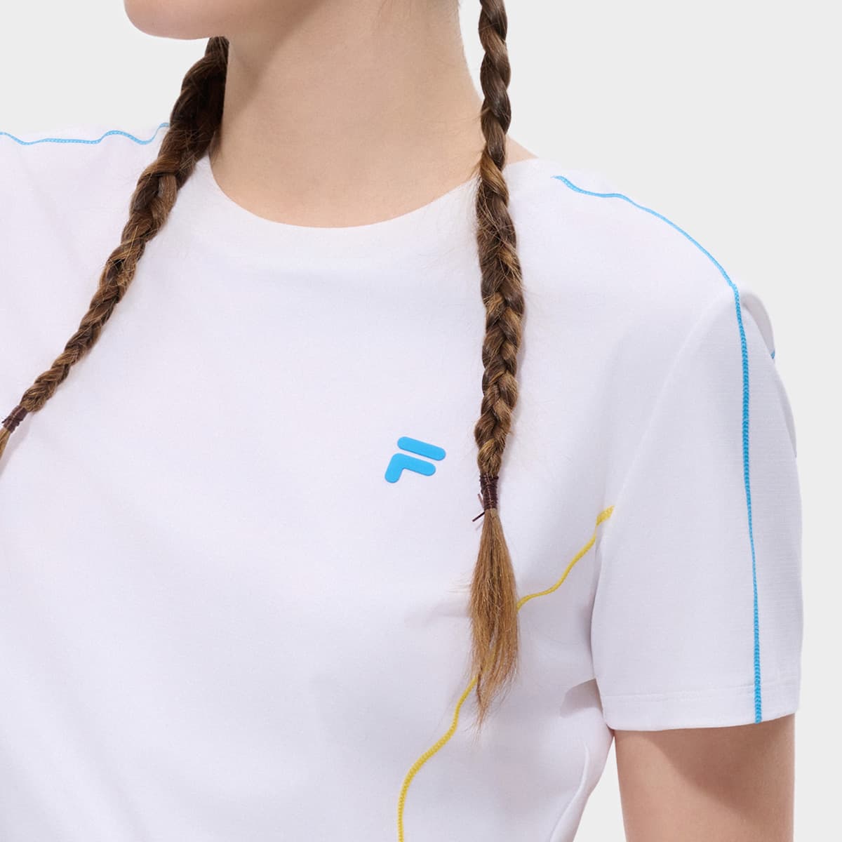 Футболка FILA FUSION Life T-Shirt Женская Стандартная Белая - изображение 8
