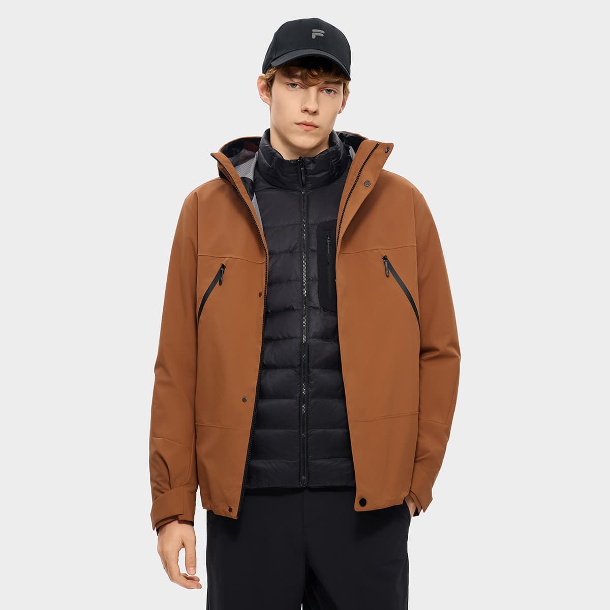 Куртка FILA FUSION URBAN TECH Орехи Коричневый Мужской Куртки - изображение 3