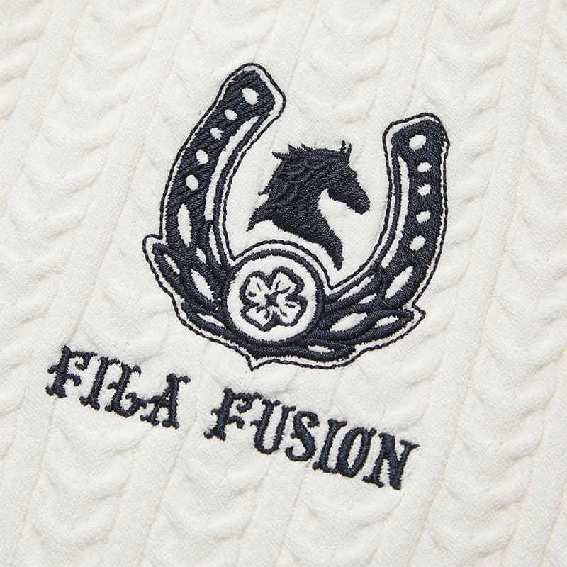 Кардиган FILA FUSION Instant TAKEOFF Свитер Женские Облачный белый - изображение 4