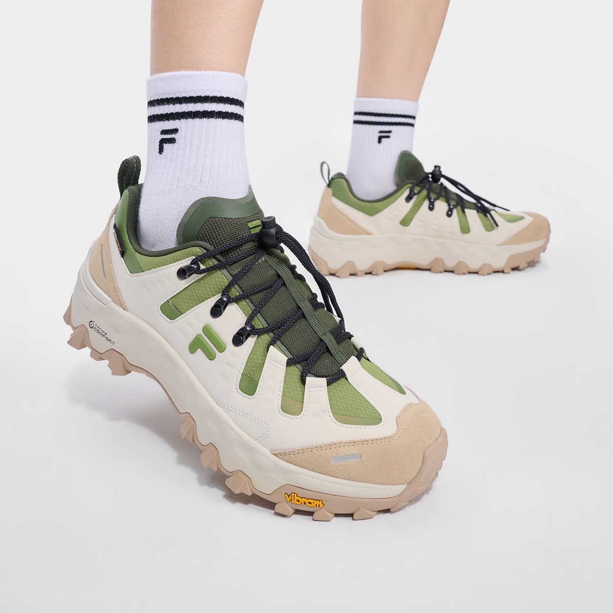 Кроссовки FILA FUSION COMO Z Текстиль Синтетическая кожа Противоскользящий Устойчивый к истиранию Дышащий Низкий топ с поддержкой - изображение 8