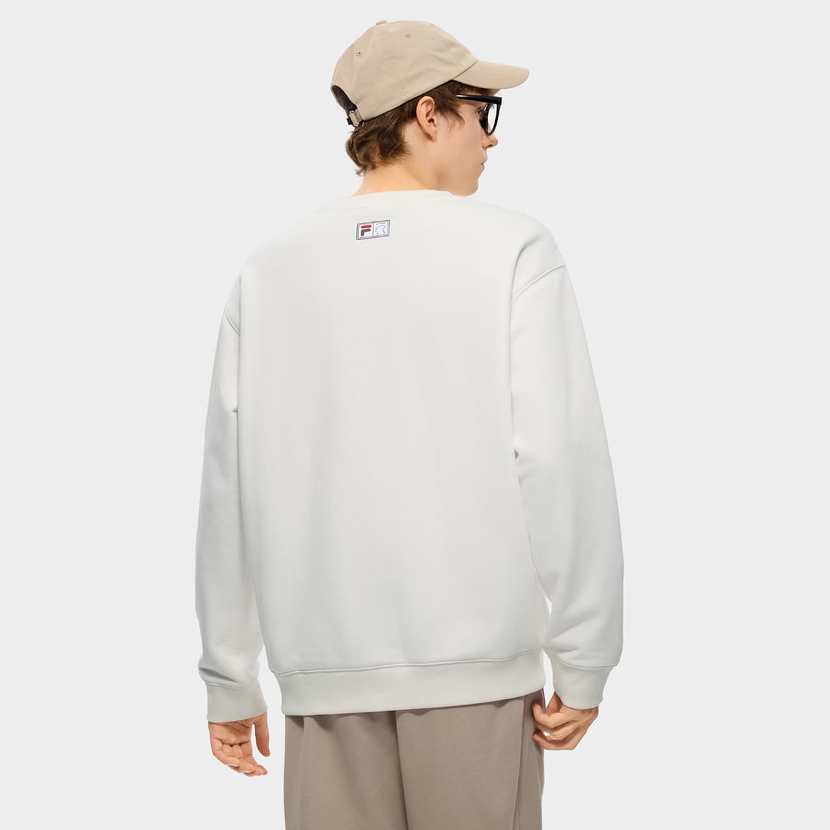 Кофта FILA FUSION FOBFILA X MOONGE Свитшот Мужской Облачный белый - изображение 4