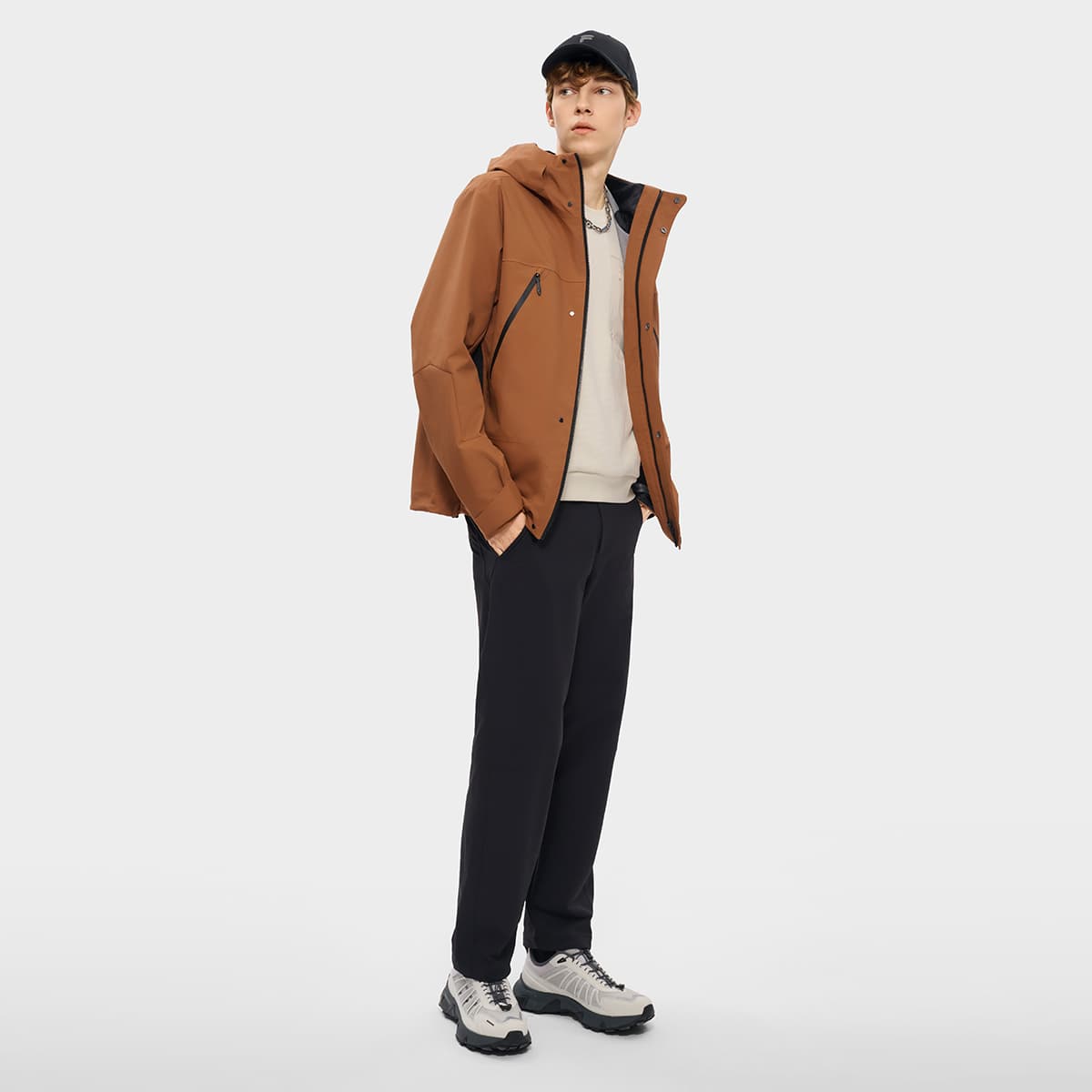 Куртка FILA FUSION URBAN TECH Орехи Коричневый Мужской Куртки - изображение 6
