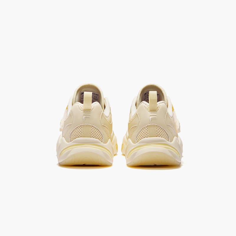 Кроссовки FILA FUSION EVA SLIM Waterdrop Shoes Low Топ Повседневная обувь Женские Желтый белый - изображение 6