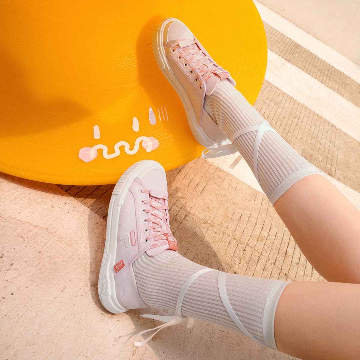 Кроссовки FILA FUSION Wallride Скейтборд Обувь Женская Рассвет Розовый - изображение 8