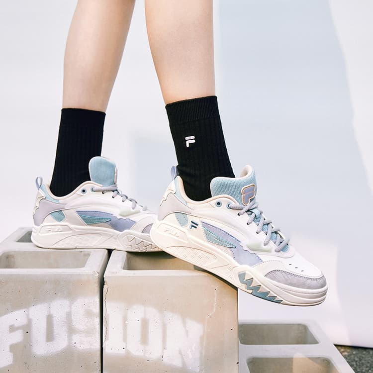 Кроссовки для баскетбола FILA FUSION DESPERADO LOW Синтетическая кожа Низкие кроссовки для баскетбола Женские Белые - изображение 8