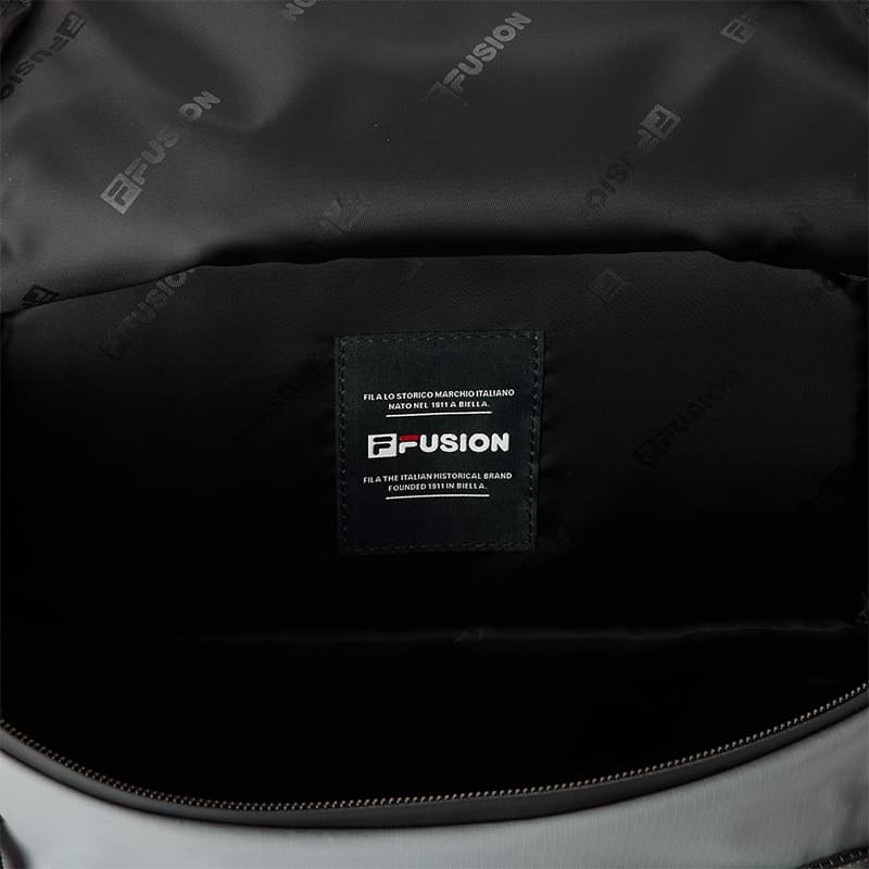 Рюкзак FILA FUSION Повседневный Ткань Рюкзак Унисекс Тусклый Темно-Серый Агатовый Черный Элегантный Серый - изображение 6