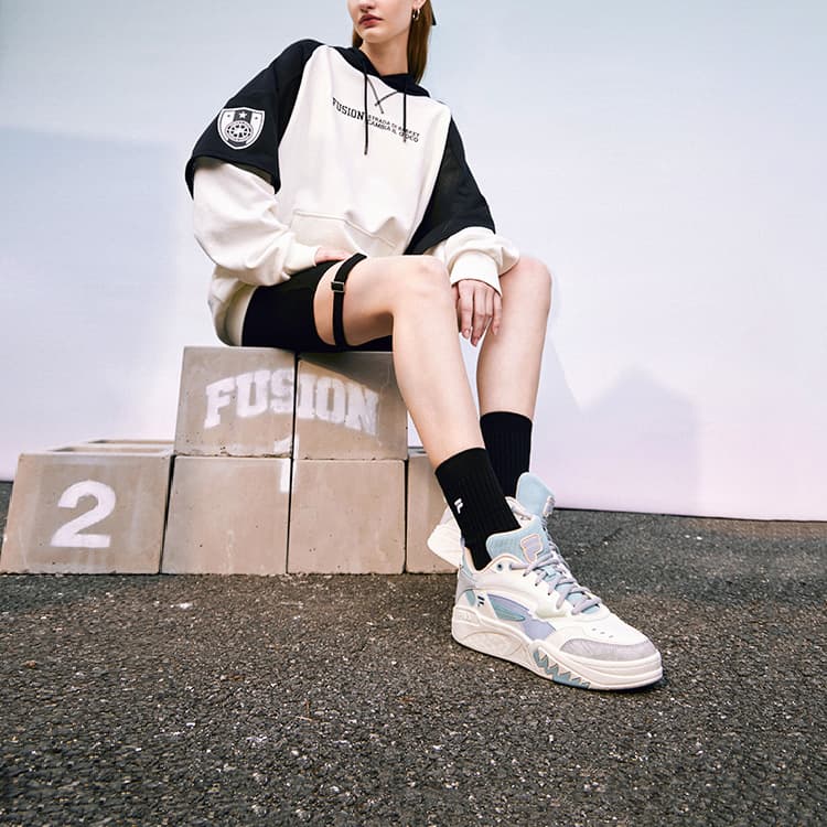 Кроссовки для баскетбола FILA FUSION DESPERADO LOW Синтетическая кожа Низкие кроссовки для баскетбола Женские Белые - изображение 6
