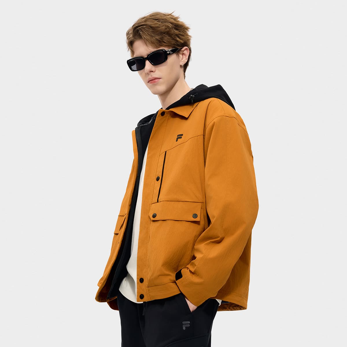 Куртка FILA FUSION FILA FUSION X Куртка Мужская Имбирный Темно-Желтый - изображение 6