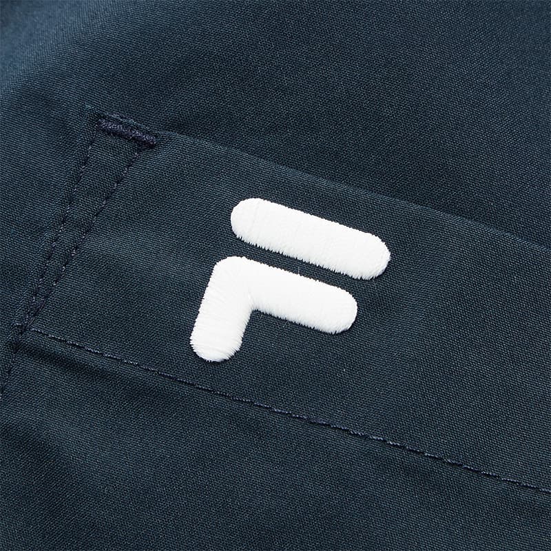 Платье FILA FUSION FOB Короткое платье с короткими рукавами для женщин темно-синий драгоценный камень - изображение 4