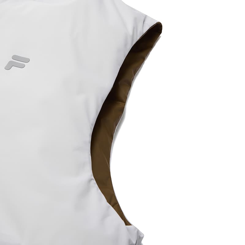 Куртка FILA FUSION Темный кофейный BN Мужские пуховые жилеты - изображение 7