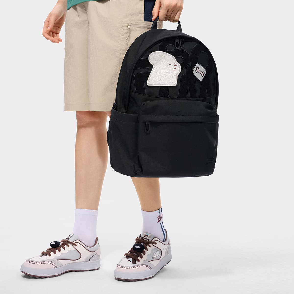 Рюкзак FILA FUSION FILA X MOONGE Ткань Рюкзак Рюкзаки Унисекс Темно-черный - изображение 6