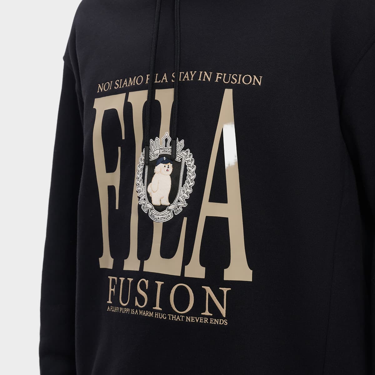 Худи FILA FUSION FOB Глубокий черный Мужской Толстовки - изображение 5