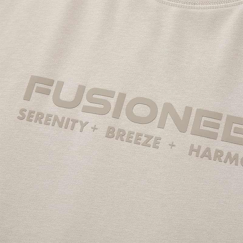Футболка FILA FUSION FUSIONEER T Рубашка Мужская Пшенично-бежевая Хаки - изображение 4