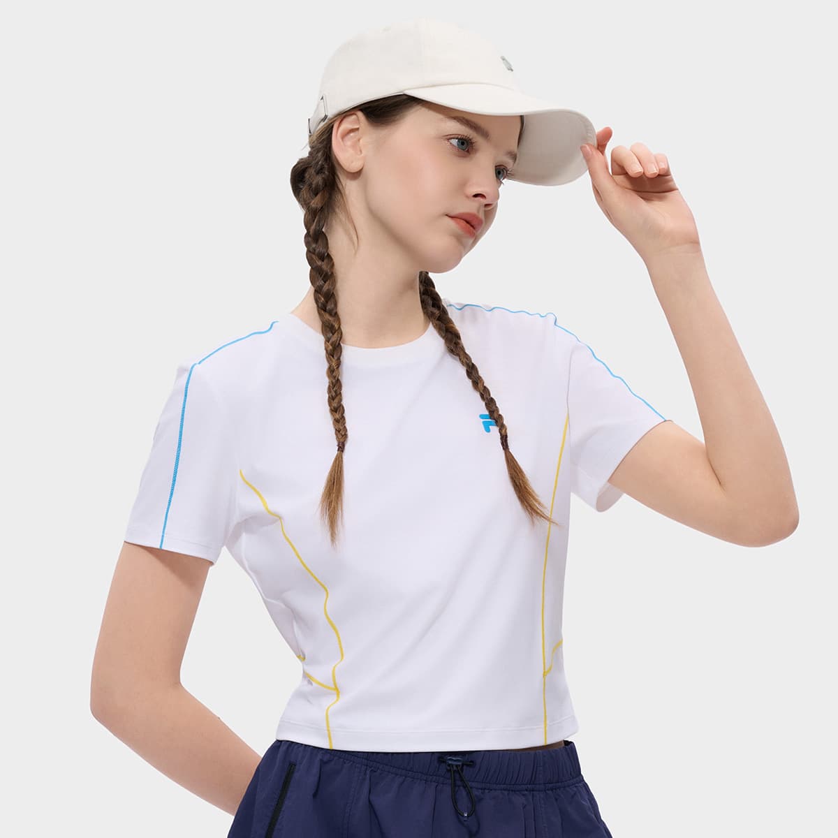 Футболка FILA FUSION Life T-Shirt Женская Стандартная Белая - изображение 5