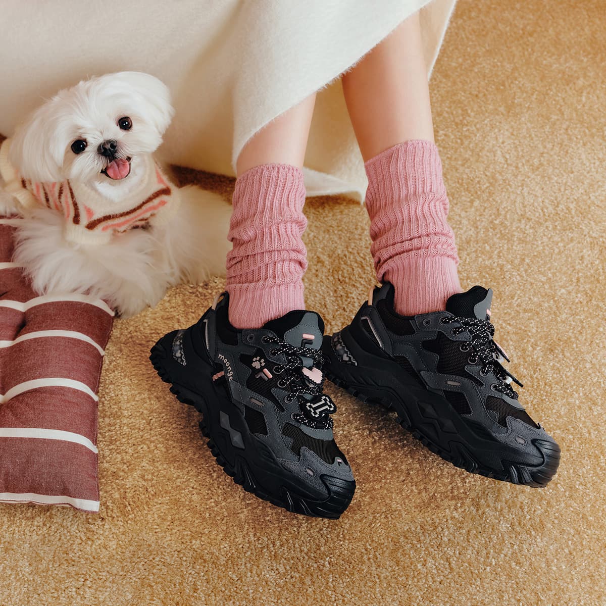 Кроссовки FILA FUSION Лоу-топы массивные кроссовки женские черный конопляный коричневый - изображение 6