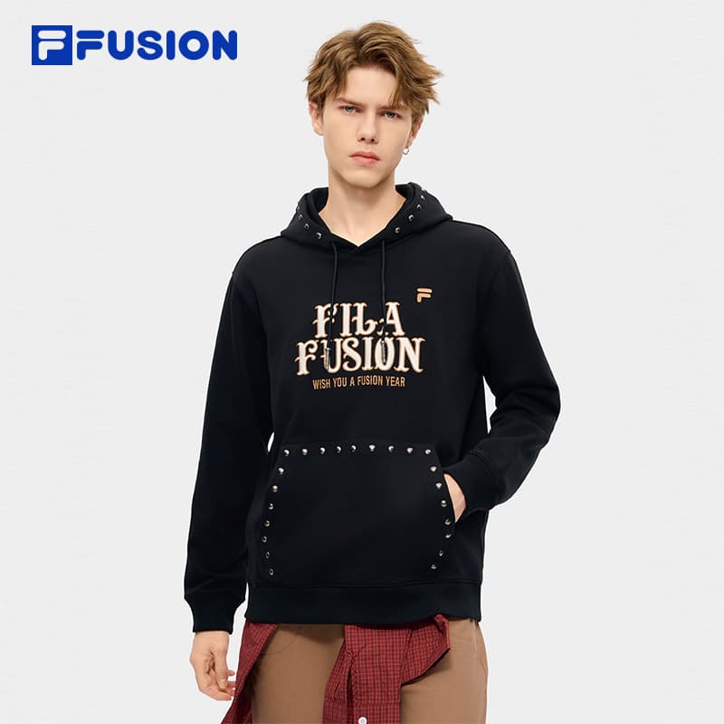 Худи FILA FUSION Толстовка Мужской Глубокий Черный - изображение 3