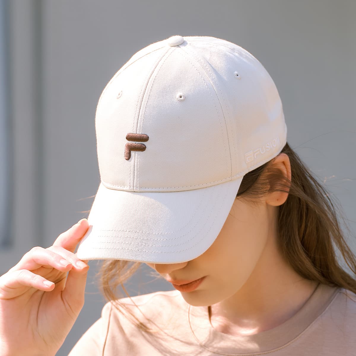 Кепка FILA FUSION CATEGORY CLUB Хлопковое волокно Кепки Унисекс Цвет молочной сливы - изображение 5