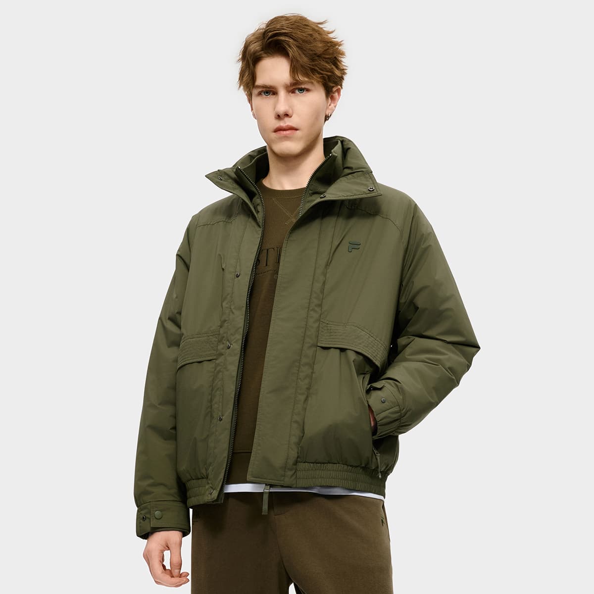 Зимняя куртка пуховик FILA FUSION FUSIONEER Мужская пуховая куртка Deep Jasper - изображение 3