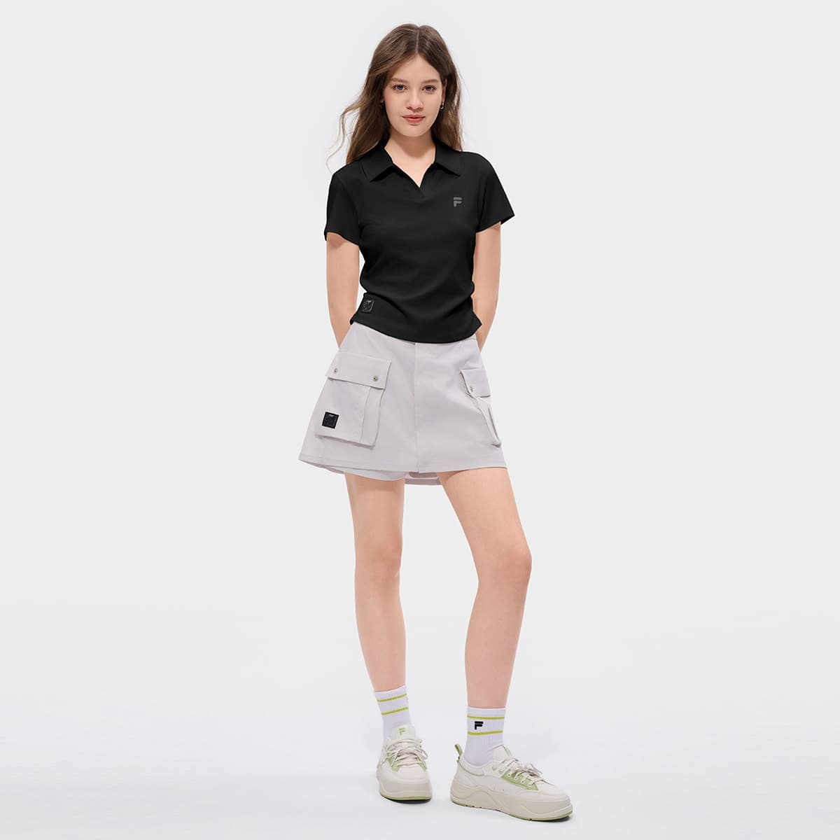 FILA FUSION Рабочий стиль X Поло Женские Глубокий черный - изображение 5