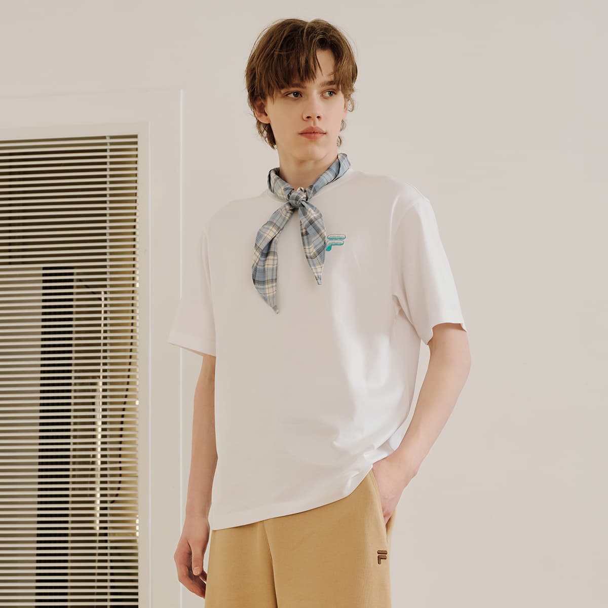 Футболка FILA FUSION FOB Футболки с короткими рукавами Унисекс Стандартный белый - изображение 4