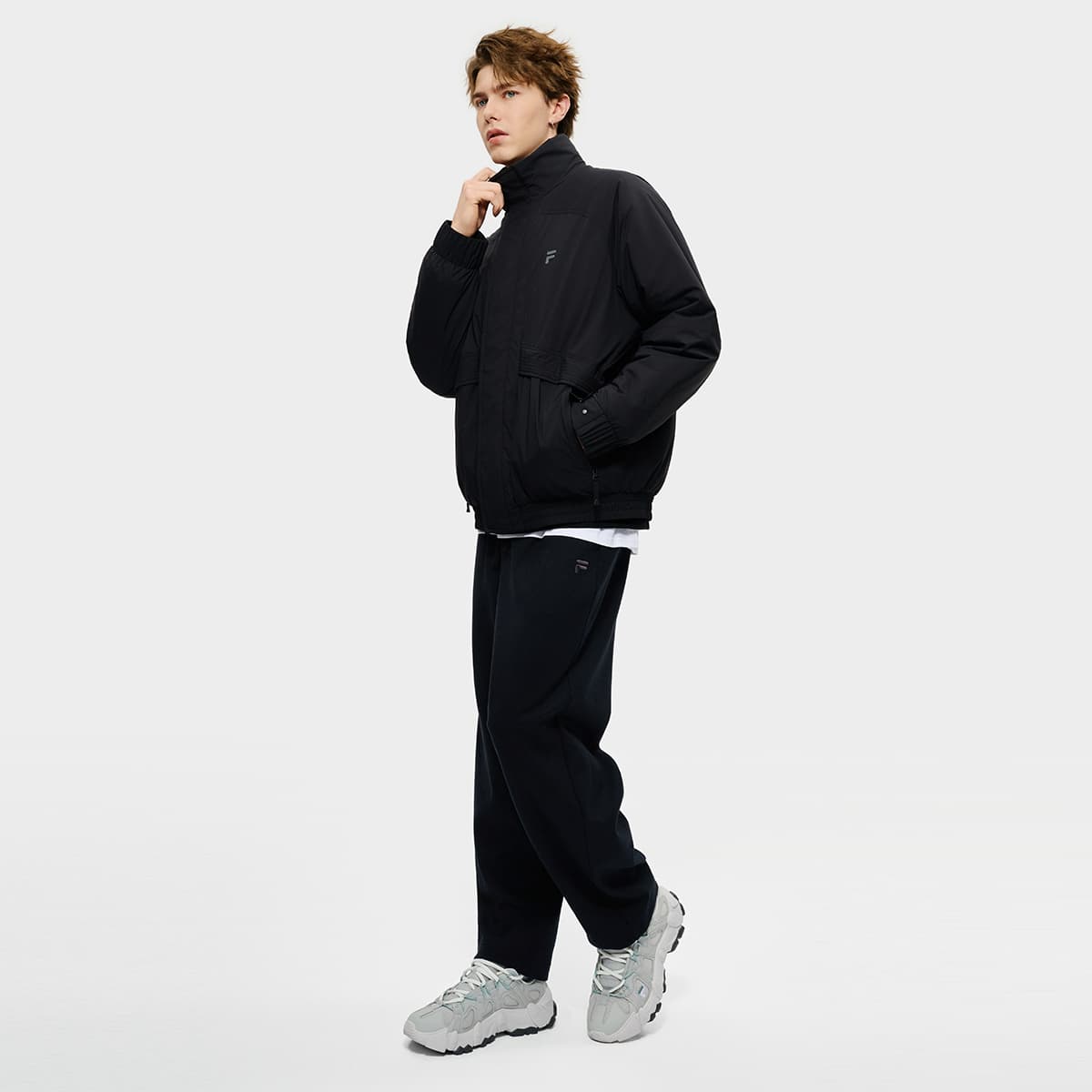 Зимняя куртка пуховик FILA FUSION FUSIONEER Мужская пуховая куртка Глубокий черный - изображение 5