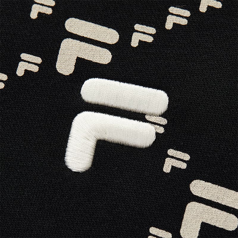 Кофта FILA FUSION FUSION LIFE С флисовой подкладкой Монограмма Универсальный Круглый вырез Свитшот с круглым вырезом Унисекс - изображение 4