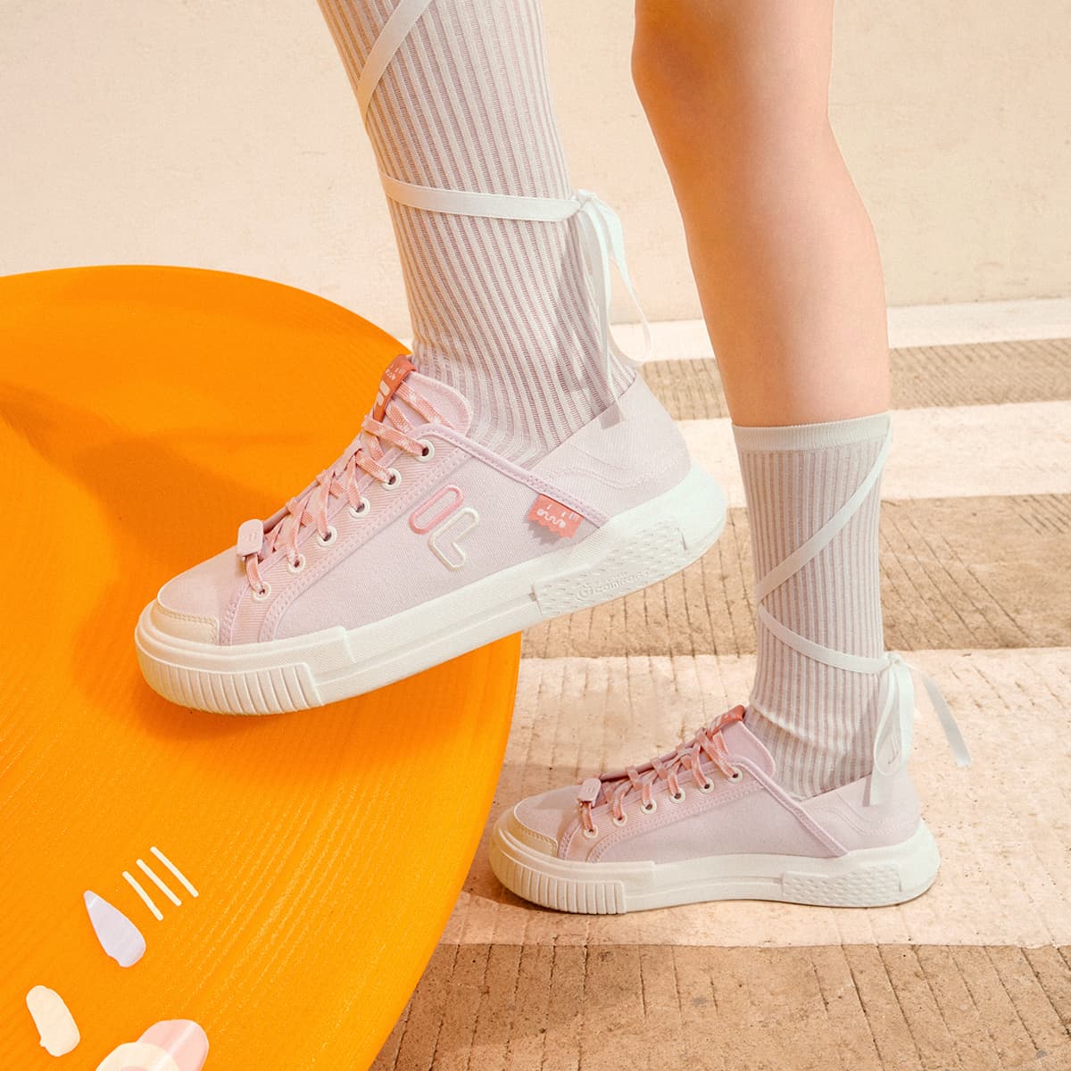 Кроссовки FILA FUSION Wallride Скейтборд Обувь Женская Рассвет Розовый - изображение 7