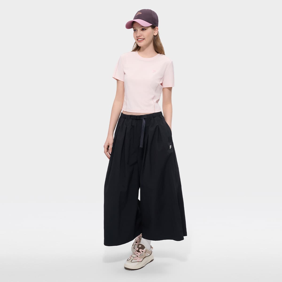 Футболка FILA FUSION FOB T Рубашка Женская Разборный обруч Марля Розовая - изображение 6