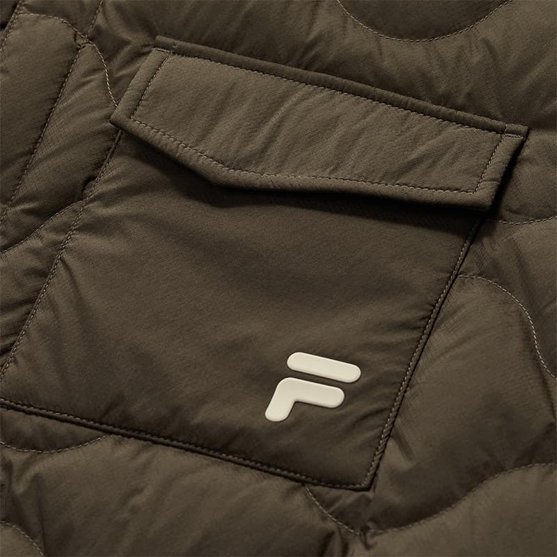 Зимняя куртка FILA FUSION LIFE Squirrel Chestnut BN Unisex Down Jackets FILA FUSION LIFE Белка Каштановый BN Унисекс Пуховики - изображение 6