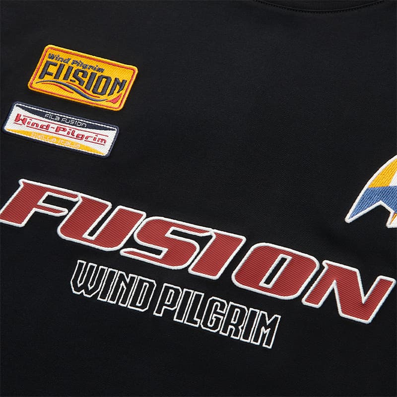 Футболка FILA FUSION T Рубашка Мужская Черная - изображение 4